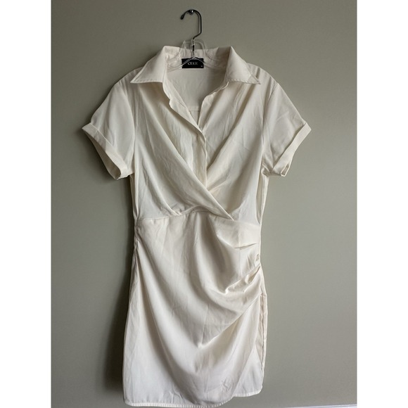 Cider Dresses & Skirts - CIDER Cream Short Sleeve Dress Size Medium